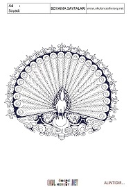 Mandala boyama sayfaları